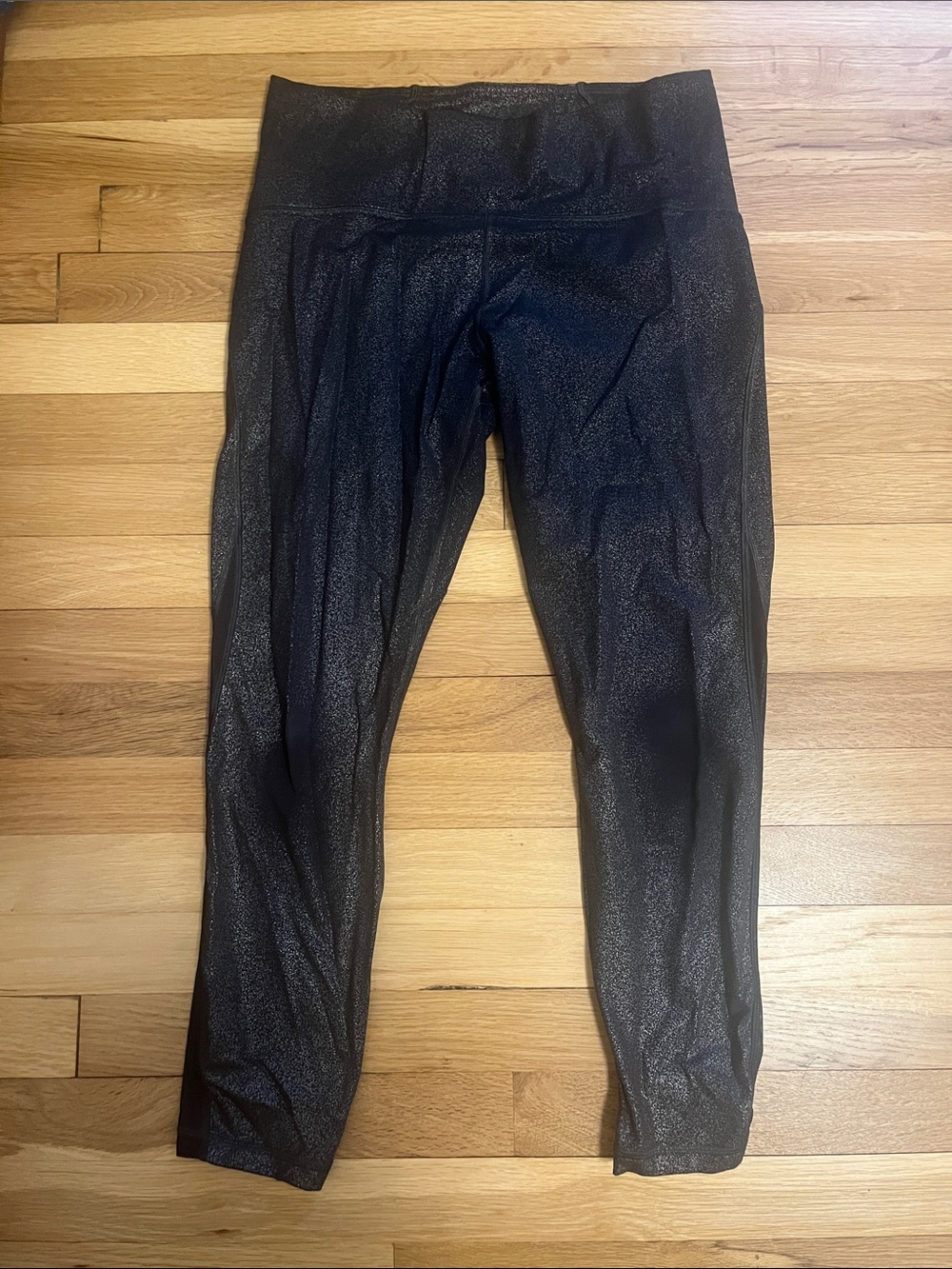 lululemon Black Shimmer Leggings - Sparkle Finish